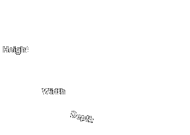Triangle .5 X Height X Width X Depth