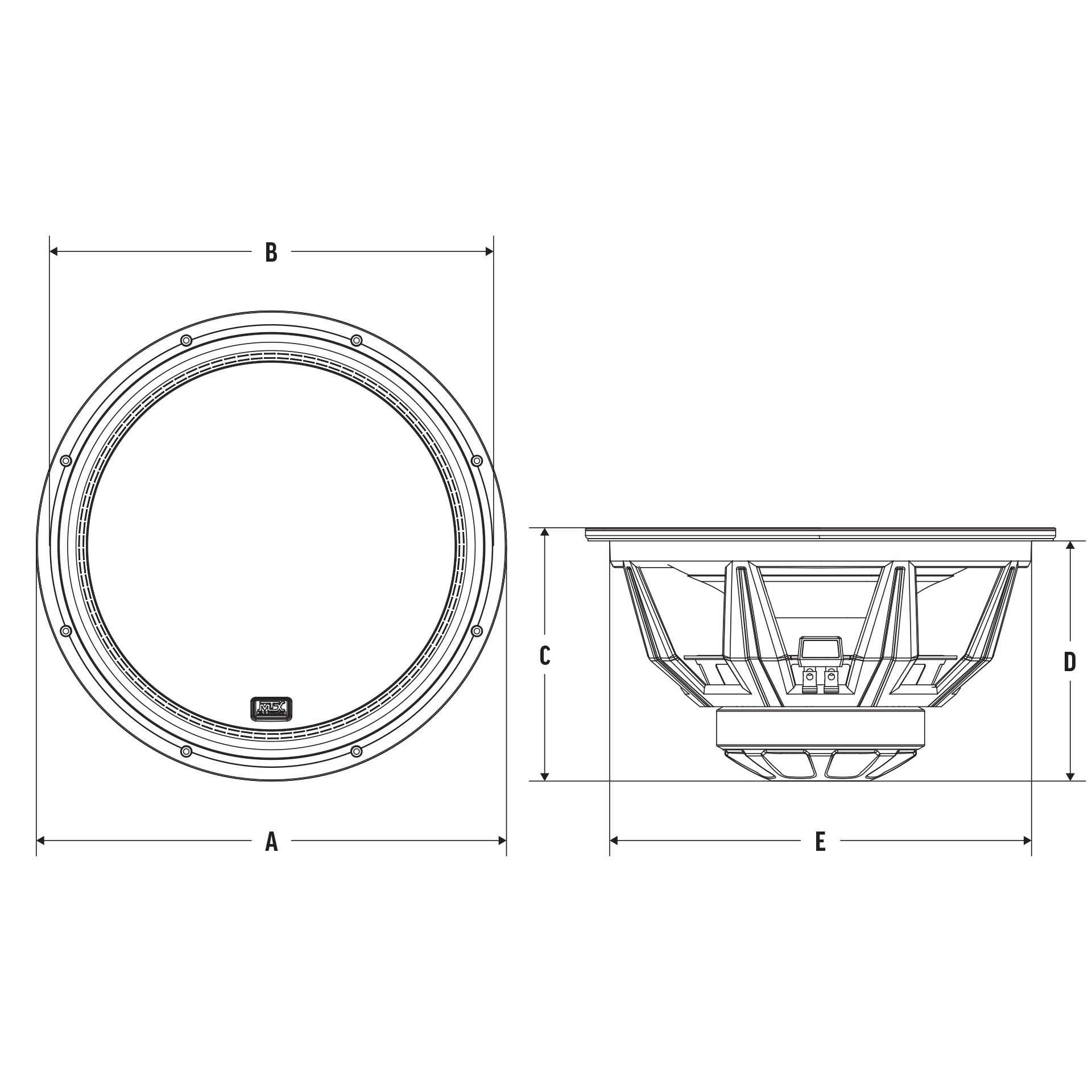 JackHammer 22 2Ω Dual Voice Coil Subwoofer