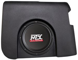 Picture of Chevrolet Silverado Crew Cab Loaded 10 inch 200W RMS 4 Ohm Vehicle Specific Custom Subwoofer Enclosure 