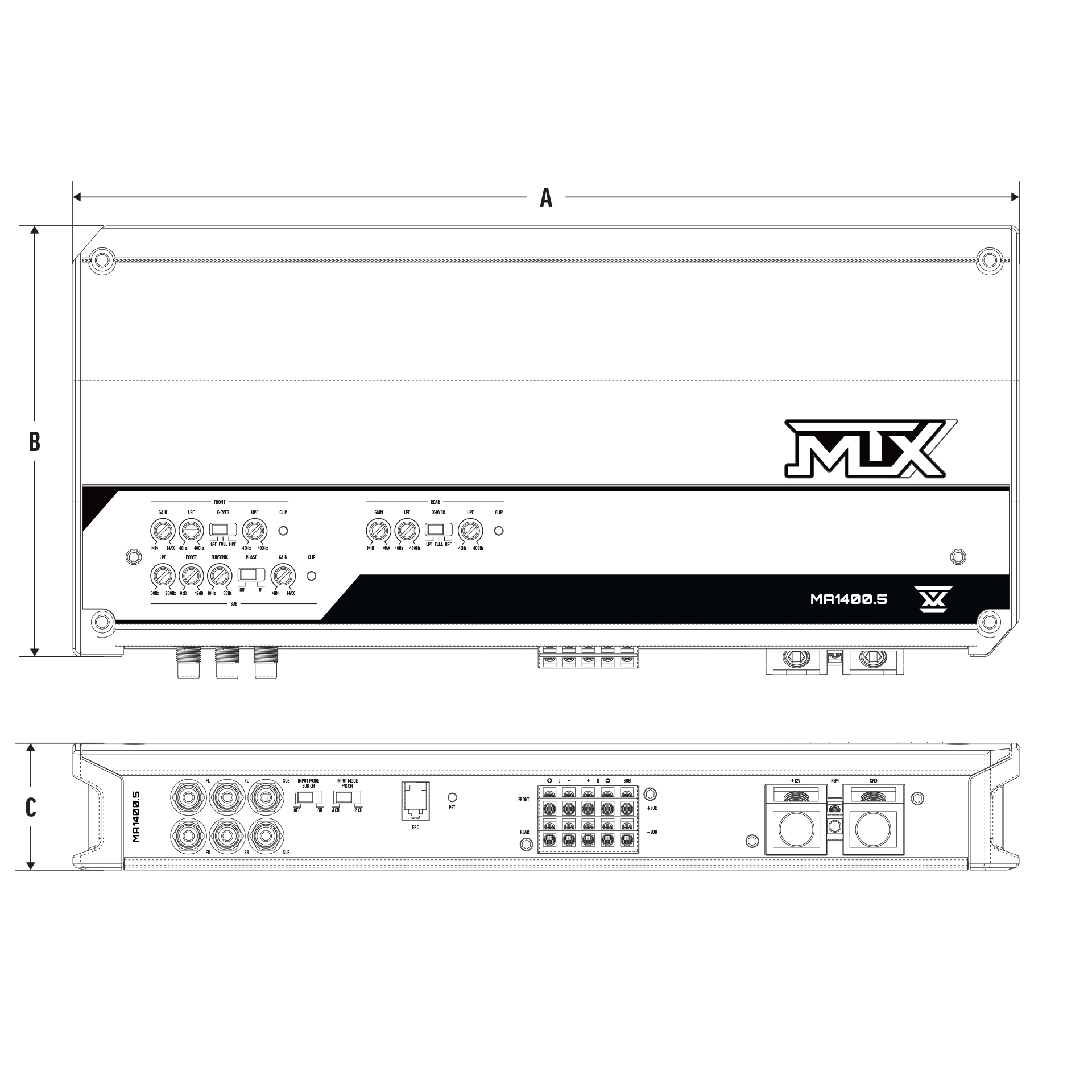 MA1400.5 Dimensions