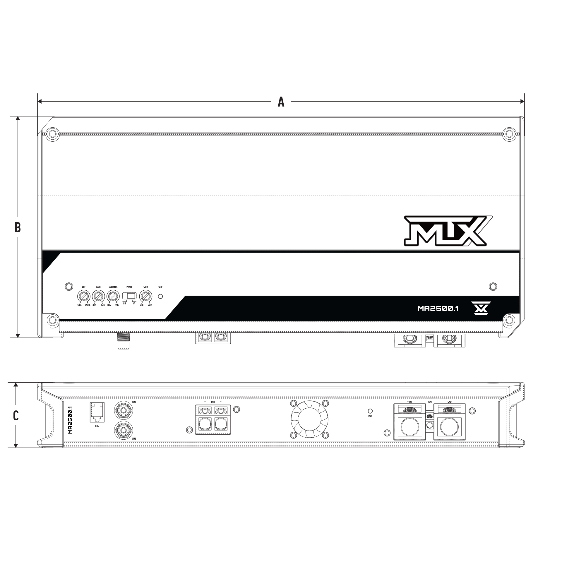 MA2500.1 Dimensions