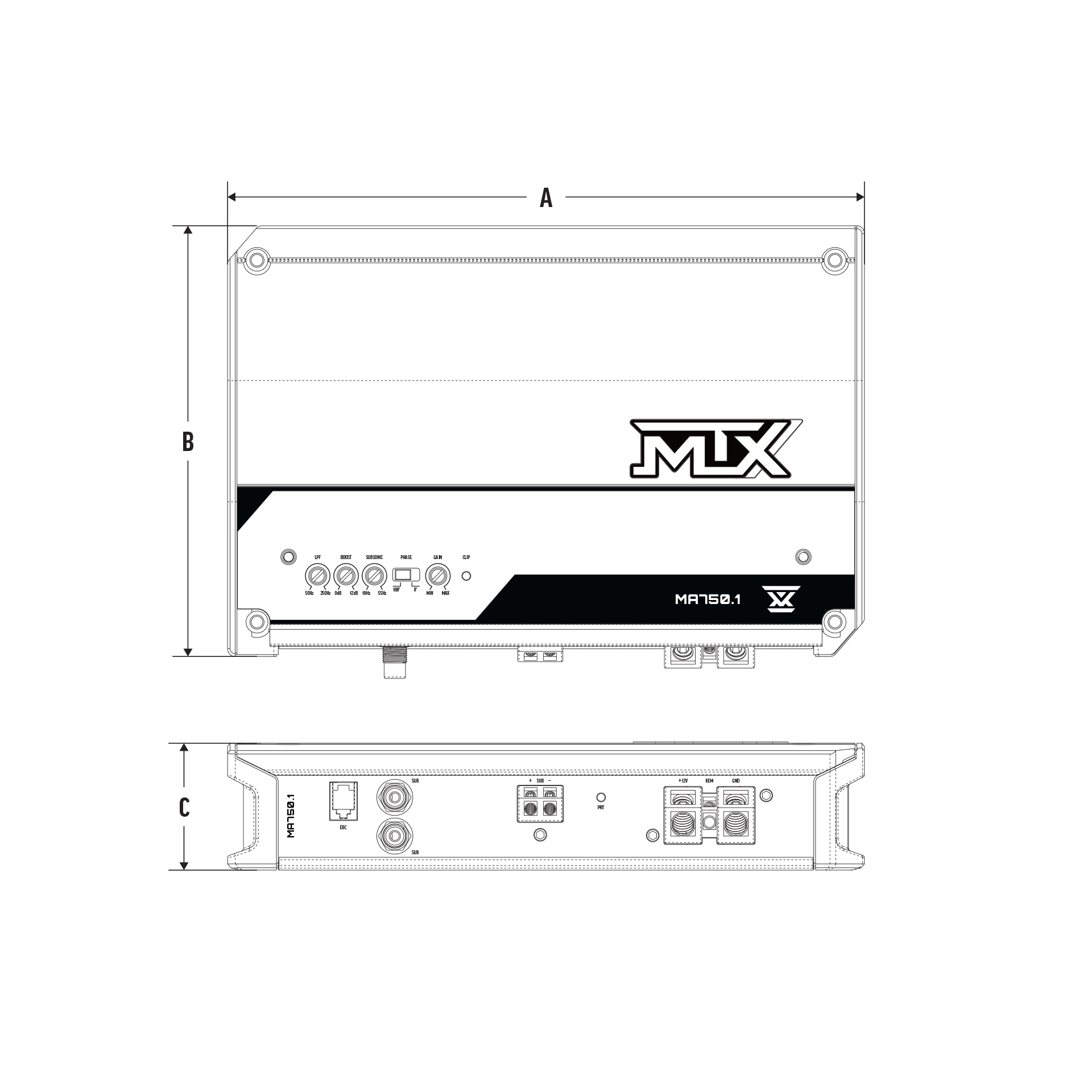 MA750.1 Dimensions