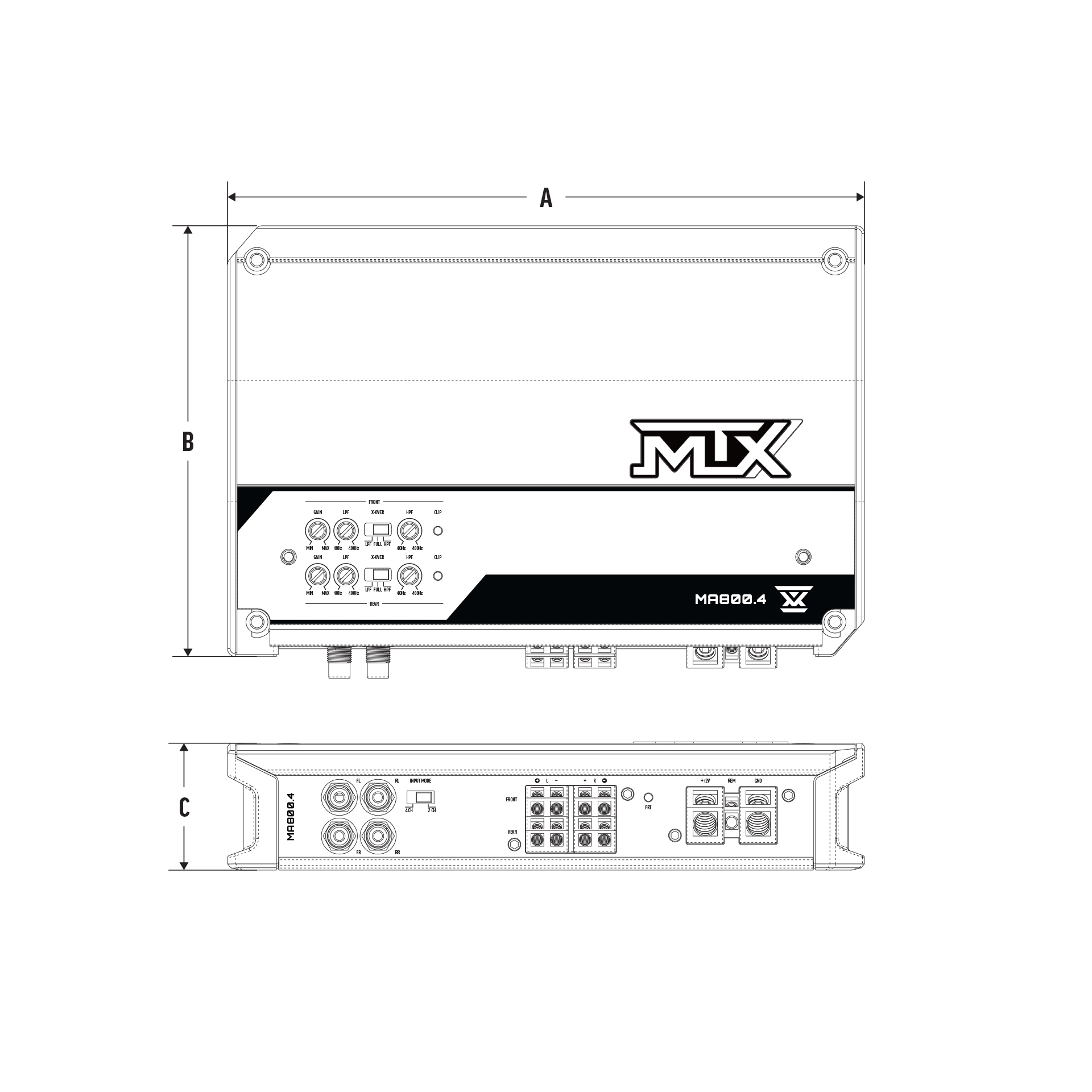 MA800.4 Dimensions