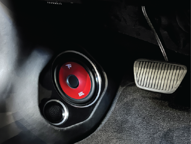 MTX Terminator speakers installed in car door