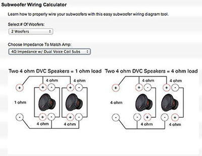 two 4 ohm speakers