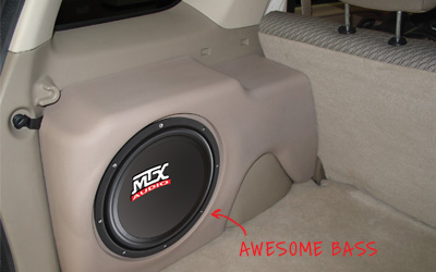 ford escape subwoofer enclosure