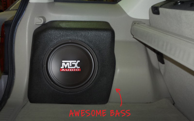 ford escape subwoofer enclosure