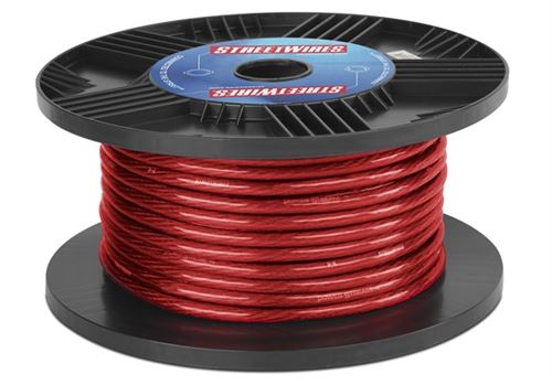 Picture of MTX StreetWires PSX050C 1/0 AWG CCA Power Wire Spool 50ft - Clear