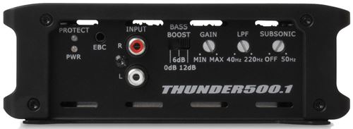 THUNDER500.1 Mono Block Car Audio Amplifier Controls
