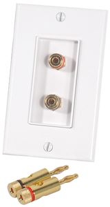 Picture of Musica BP-2A Dual Binding Post Wall Plate