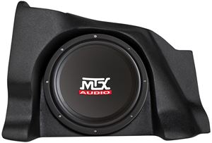Picture of Chevrolet Silverado Extended Cab Amplified 10 inch 200W RMS Vehicle Specific Custom Subwoofer Enclosure 