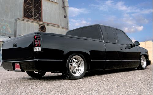 Picture of Chevrolet Silverado Extended Cab Amplified 10 inch 200W RMS Vehicle Specific Custom Subwoofer Enclosure 
