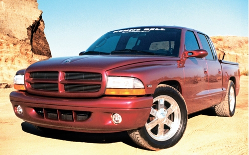 Picture of Dodge Dakota Quad Cab Amplified 10 inch 200W RMS Vehicle Specific Custom Subwoofer Enclosure 