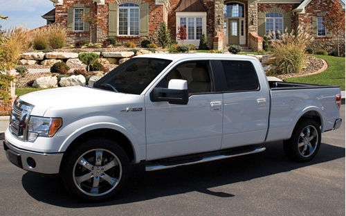 Picture of Ford F-150 Super Crew Cab Amplified 10 inch 200W RMS Vehicle Specific Custom Subwoofer Enclosure