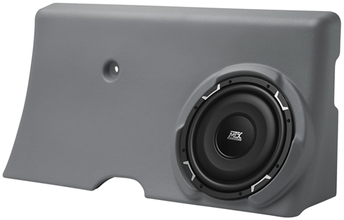 Picture of Ford F-250/F-350 Super Crew Amplified 10 inch 200W RMS Vehicle Specific Custom Subwoofer Enclosure 