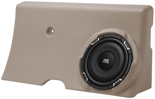 Picture of Ford F-250/F-350 Super Crew Loaded 10 inch 300W RMS 4 Ohm Vehicle Specific Custom Subwoofer Enclosure 