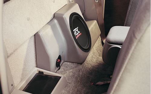 Picture of Ford Ranger Amplified 10 inch 200W RMS Vehicle Specific Custom Subwoofer Enclosure 