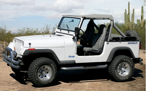 Picture of Jeep Wrangler TJ Amplified Dual 10 inch 400W RMS Vehicle Specific Custom Subwoofer Enclosure 