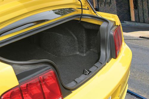 Picture of Ford Mustang Loaded 12 inch 200W RMS 4 Ohm Vehicle Specific Custom Subwoofer Enclosure 