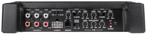 XTHUNDER125.4 5-Channel Car Audio Full Range Amplifier Controls