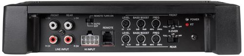 XTHUNDER125.4 4-Channel Car Audio Full Range Amplifier Controls