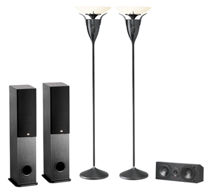 Picture of 5-Speaker Surround Sound System with Wireless Rear Speakers