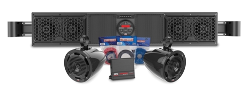 Picture of Yamaha Viking Bluetooth Overhead Audio Sound Bar with 2-Channel Amplifier and 2 Roll Cage Speaker System