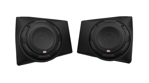 Picture of Two Speaker, Dual Amplifier, and Single Subwoofer Polaris RANGER Audio System