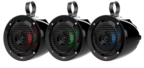 Picture of MUD65PL 6.5" 50W RMS 4Ω Cage Mount Coaxial Speaker Pair with RGB LED