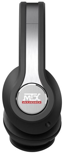 MTX iX1 BLACK On Ear Headphones Side View - Black