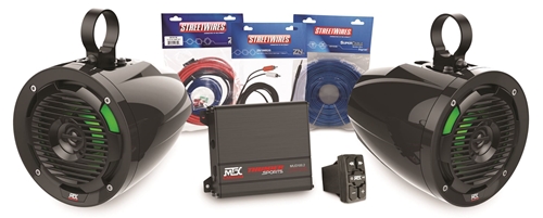 Picture of Universal Bluetooth Switch Audio Package with Amplifier and 2 Roll Cage Speakers