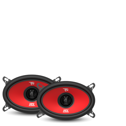 Picture of 4" x 6" 2-Way 40-Watt RMS 4Ω Coaxial Speaker Pair