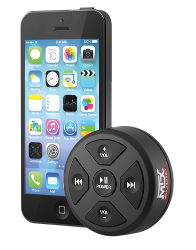 MUDBTRC Bluetooth Remote Control/Receiver Size Comparison	