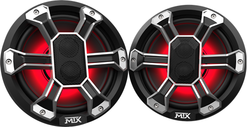 Picture of PS65C 6.5” 85-Watt RMS 4Ω Coaxial Speaker Pair IP-67 Rated with RGB Lighting and Customizable Grille