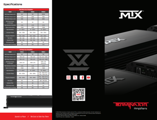 Picture of TERMINATOR Amplifier Tri-Fold Brochure