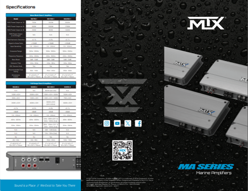 Picture of MA Marine Amplifier Tri-Fold Brochure