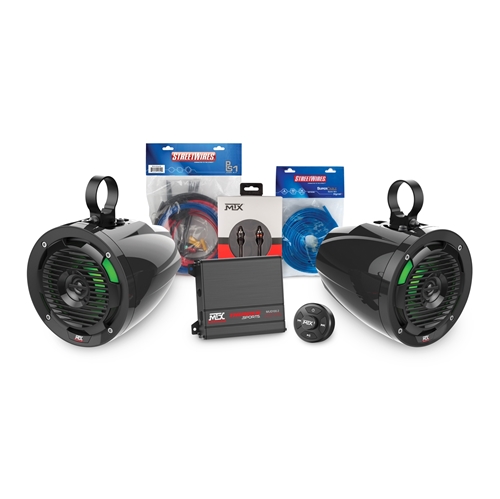 Picture of Universal Bluetooth Audio Package with Amplifier and 2 Roll Cage Speakers