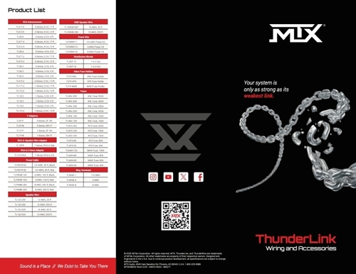 Picture of ThunderLink Wiring and Accessories Tri-Fold Brochure
