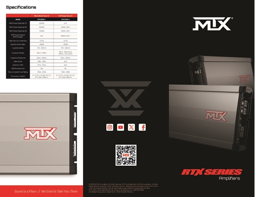 Picture of RTX Amplifier Tri-Fold Brochure