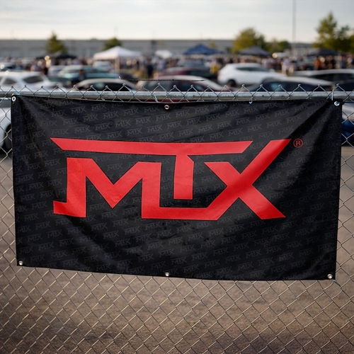 Picture of MTX Logo 3' x 5' Vinyl Banner - Red