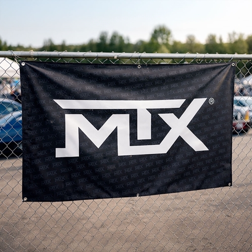 Picture of MTX Logo 3' x 5' Vinyl Banner - White