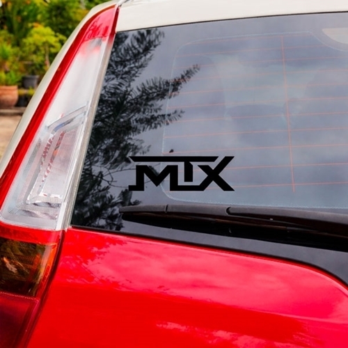 Picture of MTX Black Logo Sticker - 8 Inch
